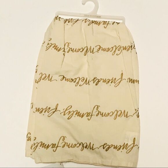 Pineapple Kitchen Towel Linen Cream Gold Black New - Picture 6 of 7